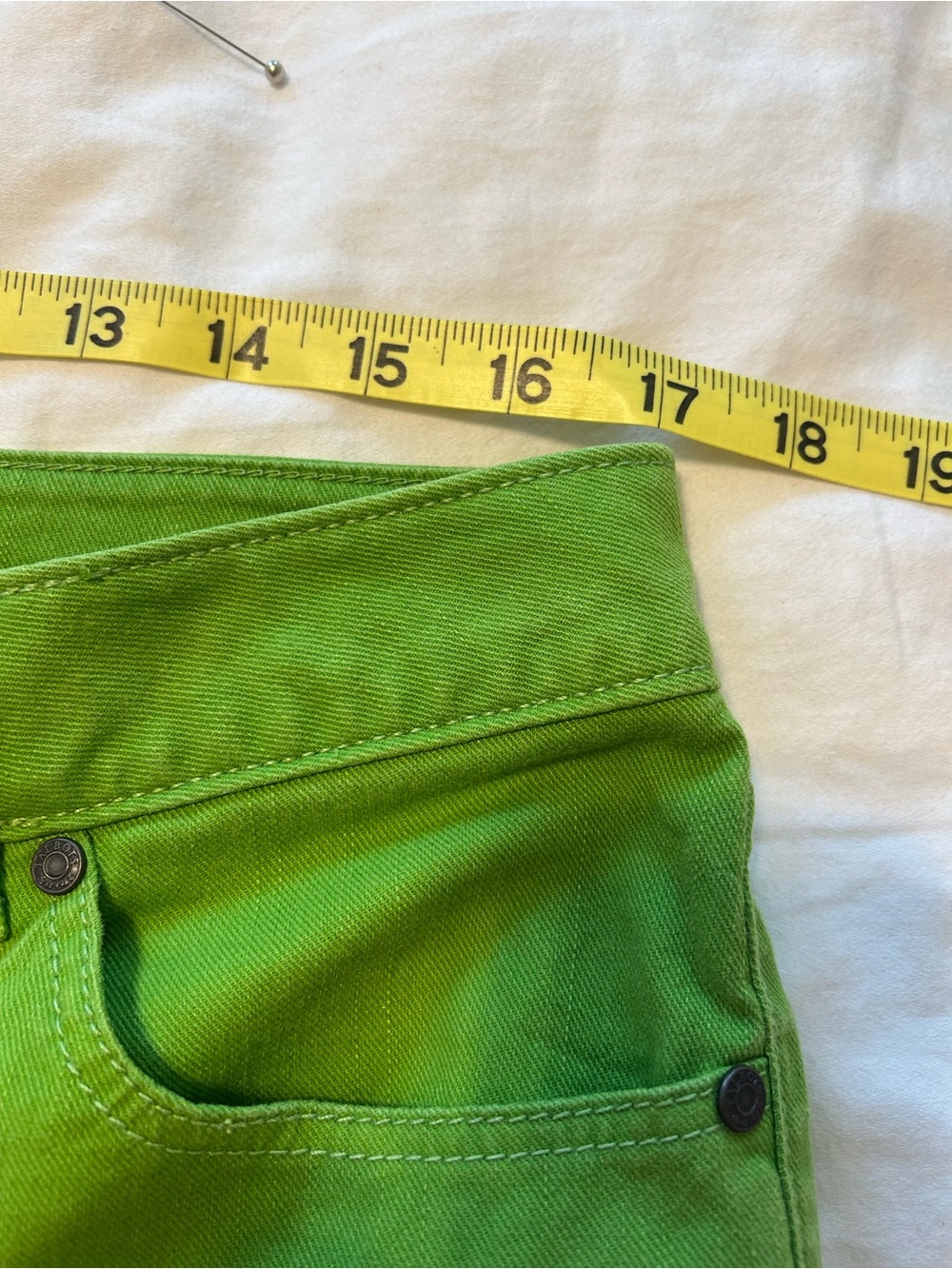 Talbots Bright Green Petite Cropped Pants - Picture 7 of 9
